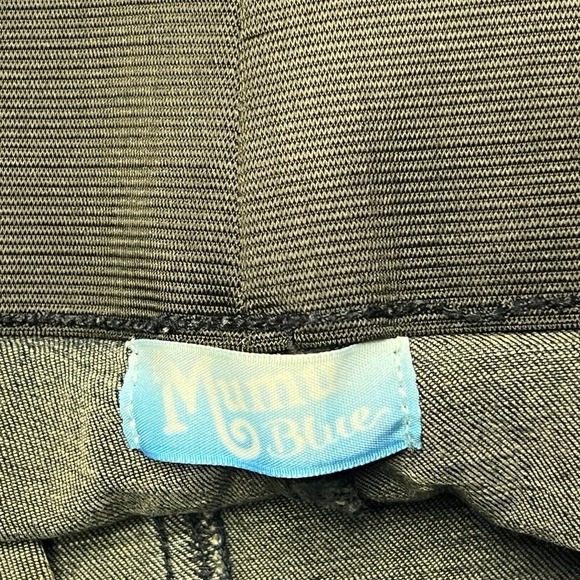 Mumu Blue Flare Jeans M Dark Blue Berkeley Bells Rainstorm Pull on High Rise - Picture 7 of 11